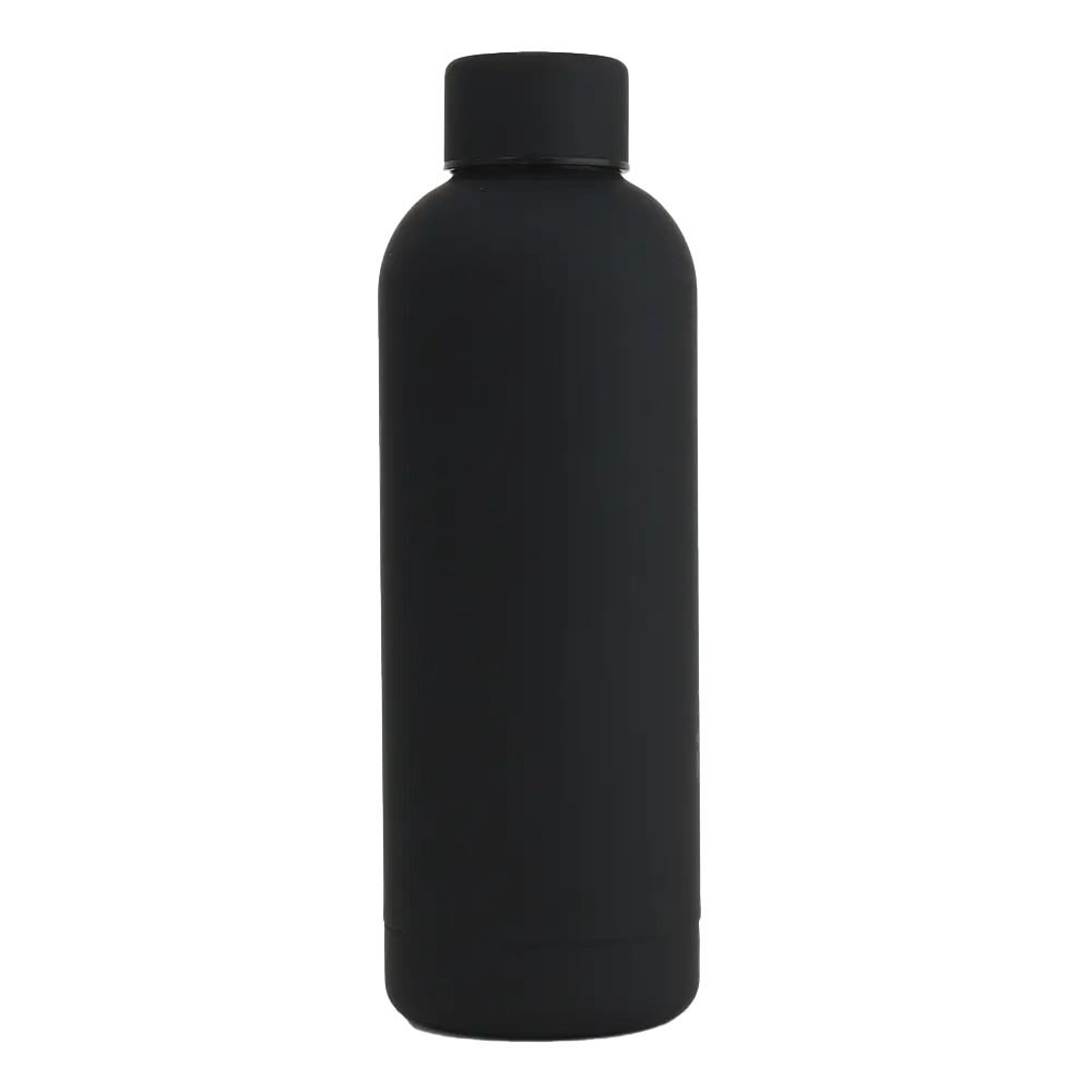 17oz Rubber Vacuum Insulated Stainless Steel Water Bottle - leywin