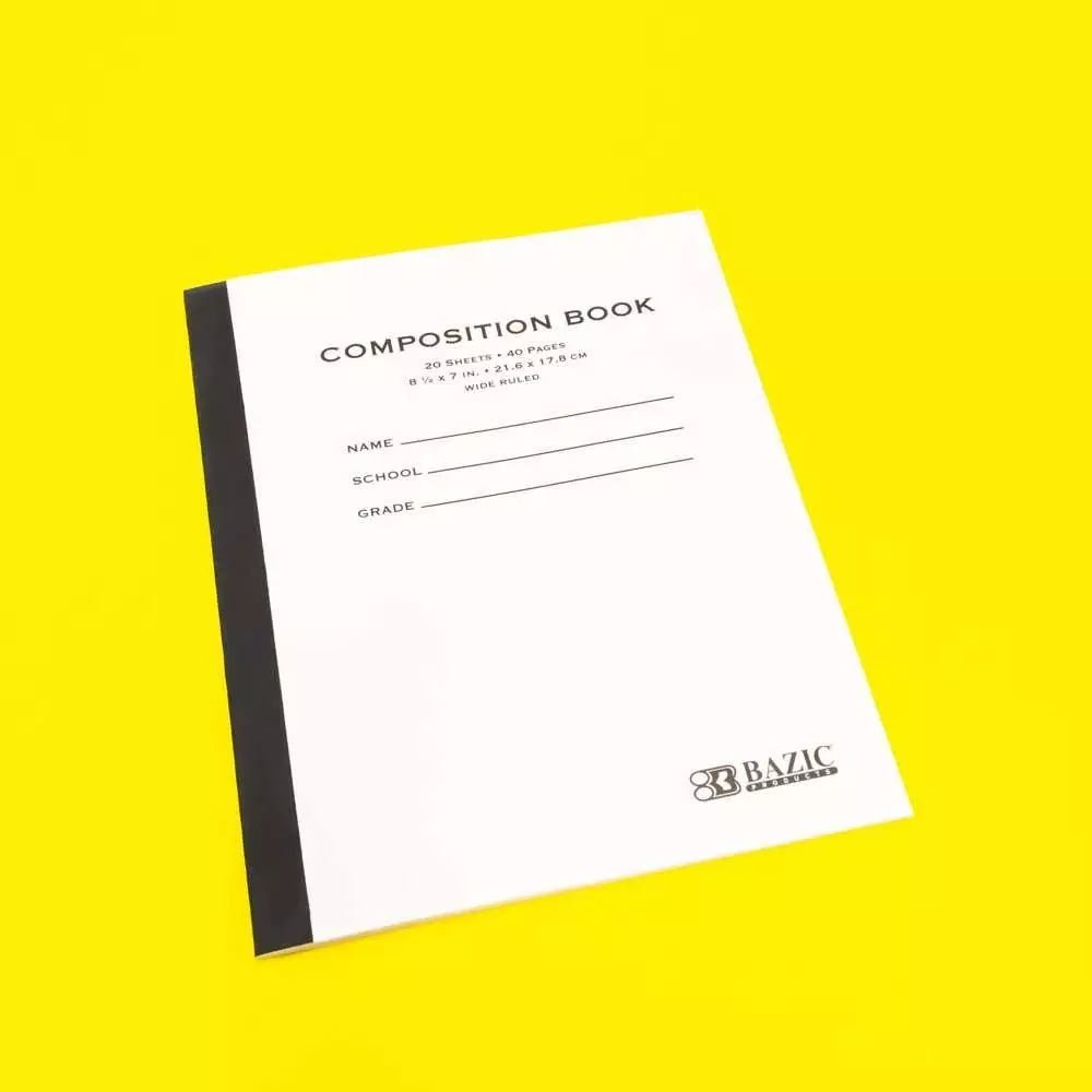 Composition Book Manila Cover 8.5″ x 7″ 20 Ct. - leywin