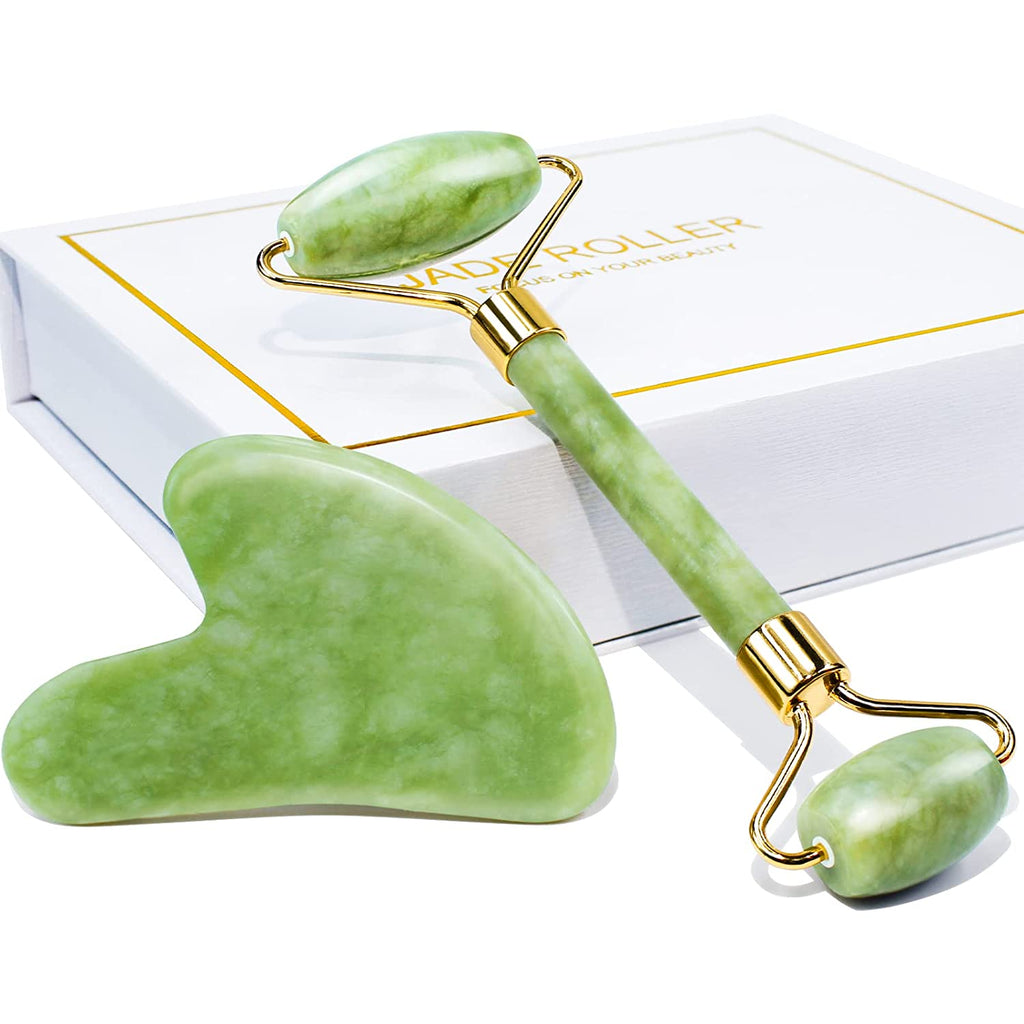 Jade Roller & Gua Sha Gift Box - leywin
